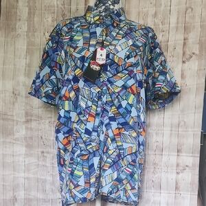 NWT Drill Clothing Co. Good Vibes 4 Way Stretch Size M MSRP $58.00 Shirt